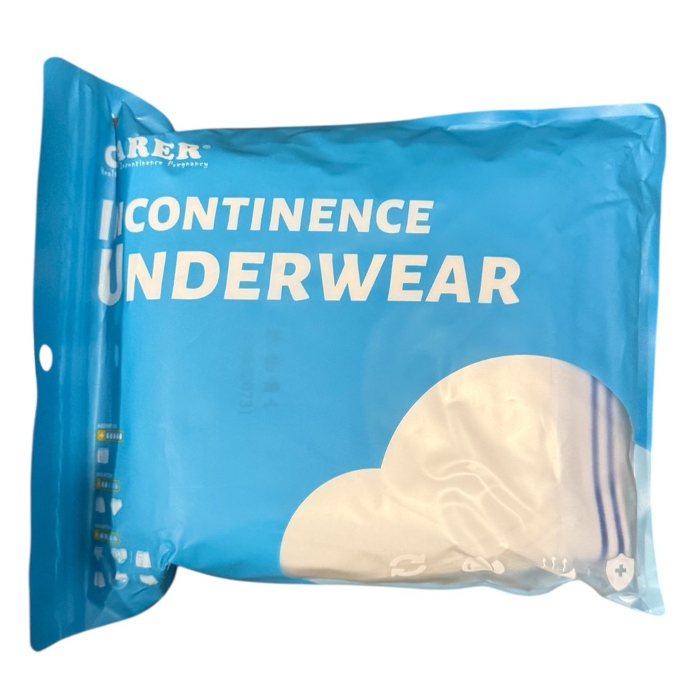 Carer Men's Washable Incontinence Brief with Fly, size Large NWT